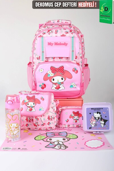 MY MELODY x Dekomus Lisanslı Sweet Berry Collection Okul,Termoslu Beslenme ve...
