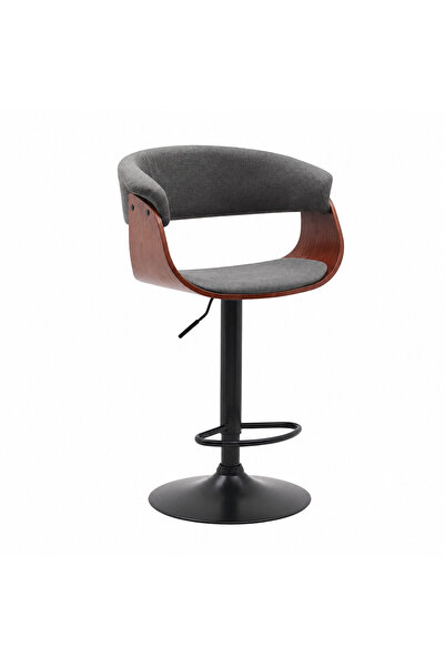 Generic Brand Chair with Dark Gray Fabric Seat