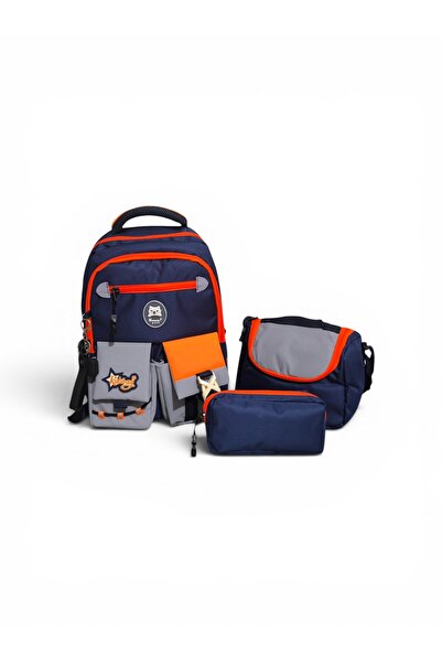 MasterPack School MasterPack Kidsbag İlkokul Erkek Çocuk 3'lü Okul Çantası Se...