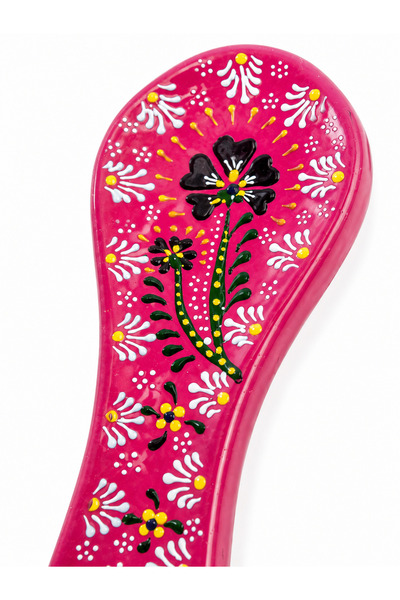 Özlem Çetiner Yedirenk Gift Tile Patterned Spoon Holder |   Handmade Polyester Spoon Resting Apparatus |   Decorative Kitchen Accessory