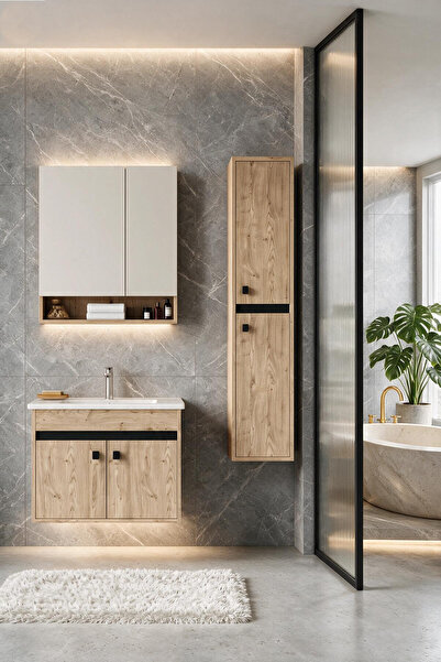 ERTEKPA Vega Banyo Dolabı Takımı 80cm