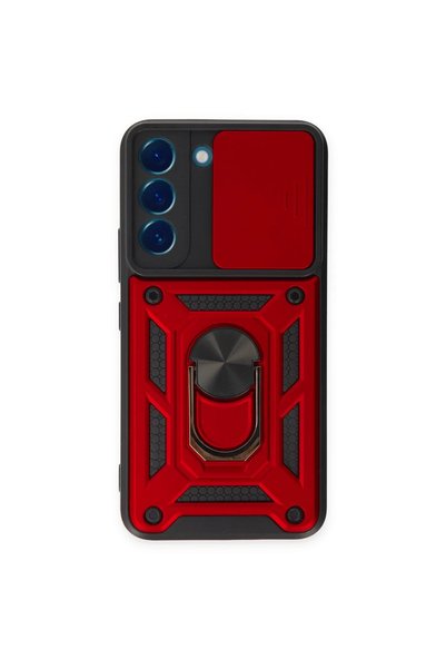 New Face Aconcept Galaxy S23 Fe Case Pars Lens Ring Silicone (114803) - Red