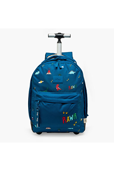 Citron Trolley Bag-Dino-2 Cmprt- (Recycled Pet) Blue - 35X45X21
