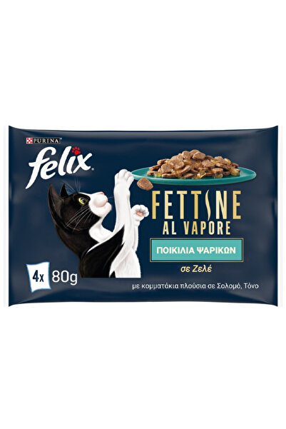 Felix ΓΑΤΟΤΡΟΦΗ ΣΕ ΖΕΛΕ (4x80gr) - (ΣΟΛΟΜΟΣ/ΤΟΝΟΣ)