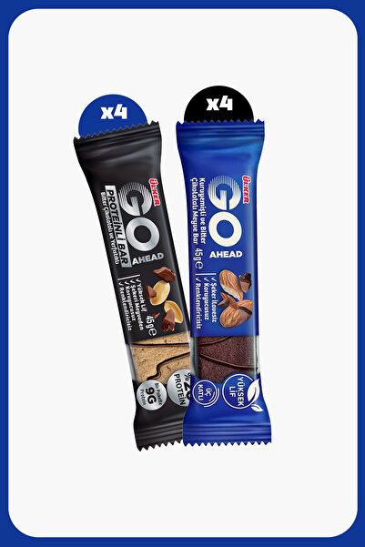 Ülker GO AHEAD Protein Bar ve Meyve Bar Karışık Paket - Dörder Adet