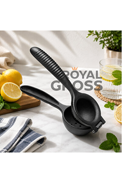 ROYALGROSS Die-Cast Lemon Squeezer Manual Citrus Press Ergonomic Handheld Ora...