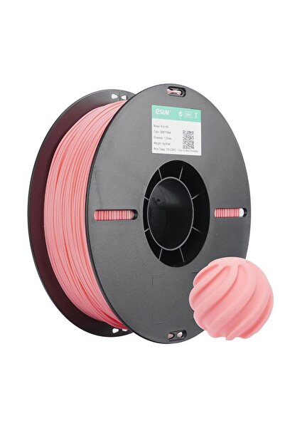 eSun Pla+Hs Soft Pembe Filament 1.75mm 1kg Plastik Makara Hızlı