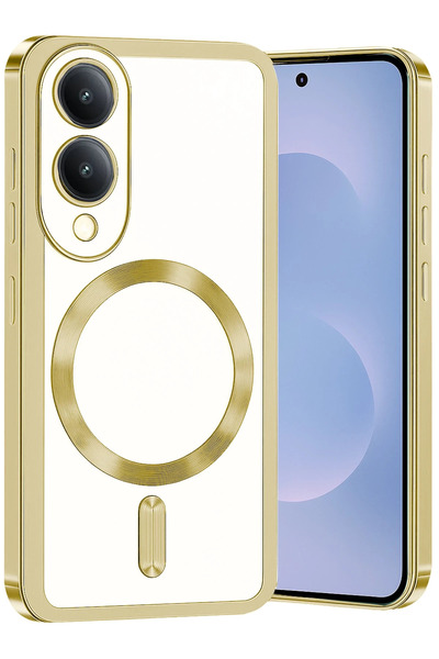 New Face غطاء ACONCEPT Galaxy S25 Edge Kross Magneticsafe (100831) - ذهبي