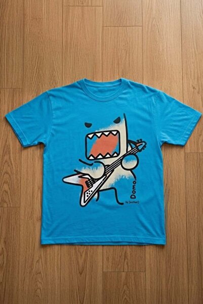 Köstebek Mavi Domo-Kun Y2K Unisex T-Shirt