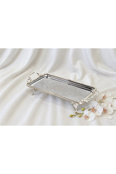 alya home aksesuar Metal Framed Stainless Steel Rectangular Presentation and ...