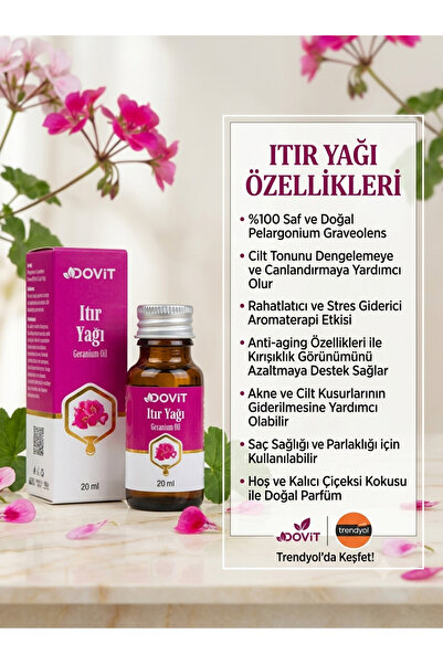 Dovit زيت عطر الغيرجيت الطبيعي 100% - 20 مل زيت نقي مقطر
