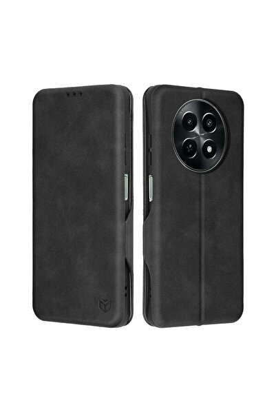 Techsuit Husă pentru OnePlus 12R, Safe Wallet Plus, negru - negru