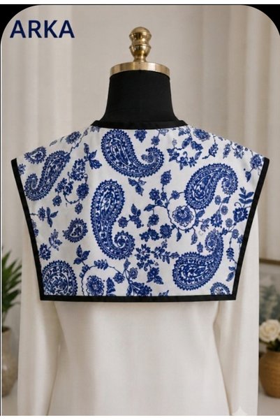 GÜLMEYSA Shoulder Collar Scarf Accessory with Paisley Pattern