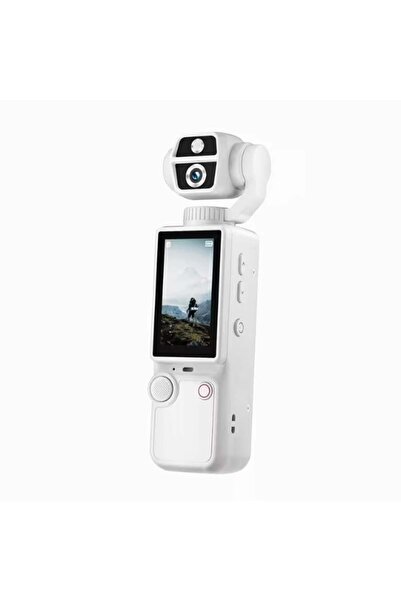 PopZa AirTab Pocket 4 4K Waterproof Action Camera with Battery and Stabilizat...