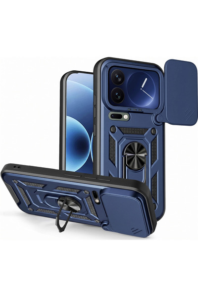 Rivor Xiaomi Mi 17 Pro Max Uyumlu Kılıf Kamera Korumalı Sürgülü Yüzüklü Darbe...