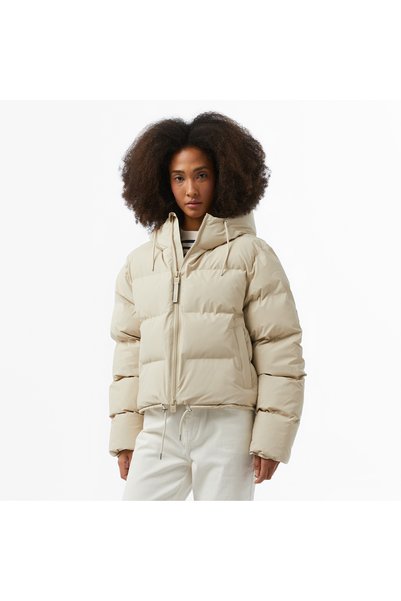Rains Alta Short Puffer Kadın Krem Mont