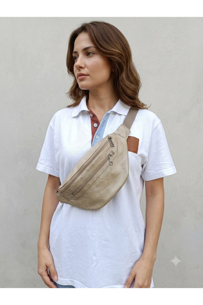 Capreolus Leather Hakiki deri çapraz askılı bel çantası belt bag