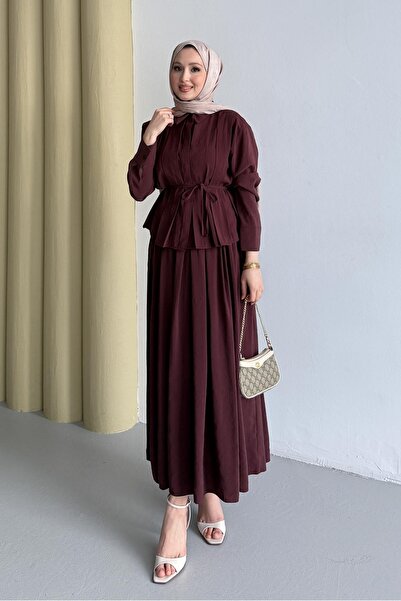 Rimel Moda Pilisole Takım Bordo