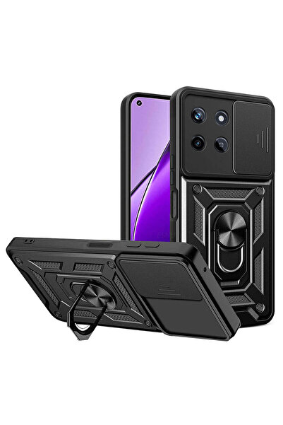 Techsuit Husă pentru Realme 11, Seria CamShield, albastru - negru