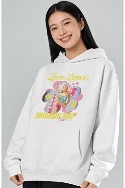 SEVBANO Zarıa Larsson Midnight Singer Front Printed Unisex Oversize Premium H...