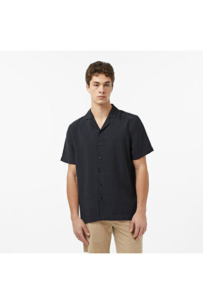 Nautica Erkek Siyah Regular Fit Kısa Kollu Gömlek