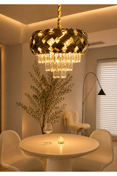 Generic Brand Modern Crystal Chandelier Lustre for Hall Tables and Dining Tab...
