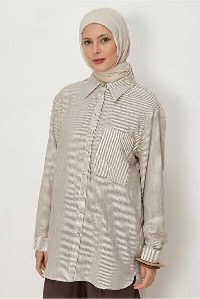 Alvina Striped Muslin Tunic 46683