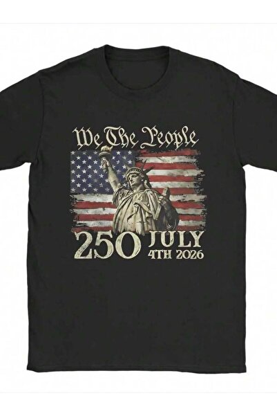 9TAY Years America 250 1776 2026 250th Anniversary US Flag T Shirt Men's 100%...