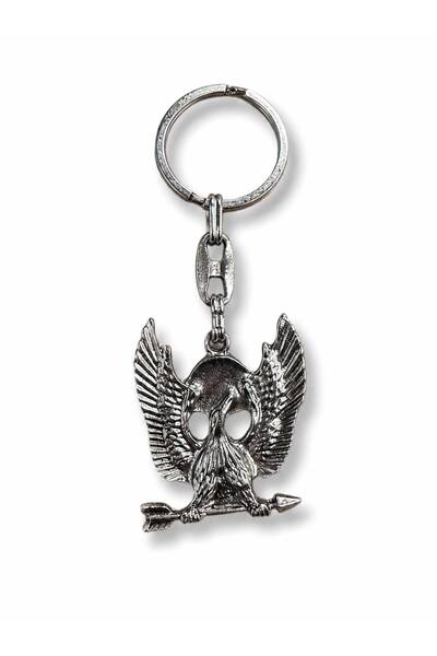 CREWTURK Metal Keychain Arrow Eagle Copper