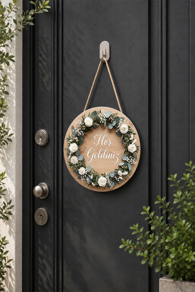 Lucena Wooden Door Ornament with Welcome Written on It, Bride and Groom Dowry...