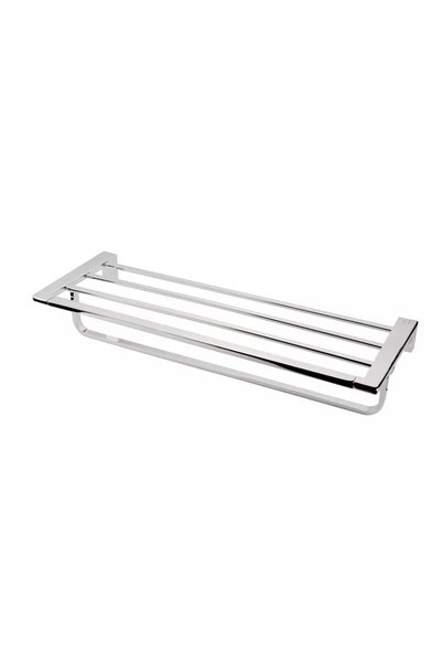 Fdesign Suport prosoape Piazza cu raft 60 cm Crom lucios