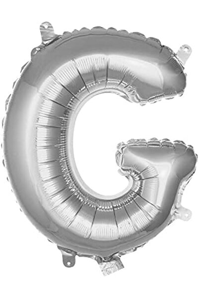 Yıldızan Albemo Letter g 16 Inch Silver Color Foil Balloon 36 cm (Silver) 888483