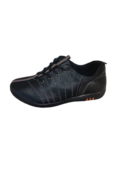 OEM Pantofi in nuanta de negru, insertie de material colorat la mijloc