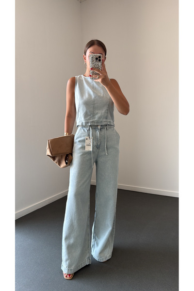 Narferita Jenna Denim Bluz Ve Pantolon Takım
