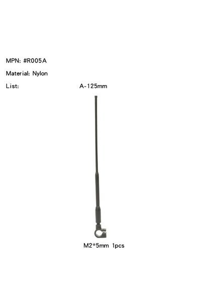Choice7 R005A-125MM خط إشارة هوائي محاكي للديكور من Rcdream لسيارات التحكم عن...