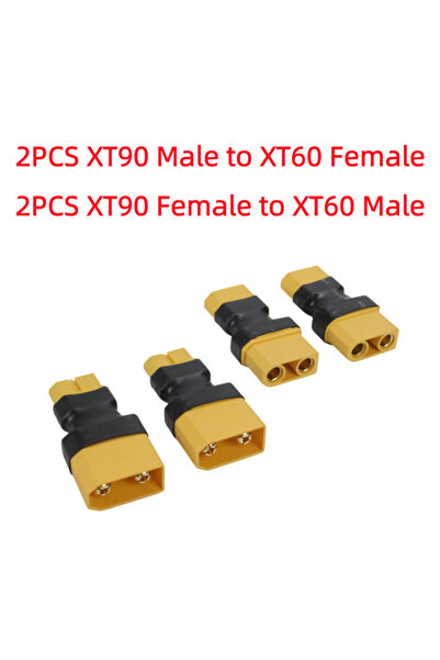 choice2 زوجان من محولات XT90 إلى XT60، 4 قطع من موصلات التحويل من XT60 إلى XT...