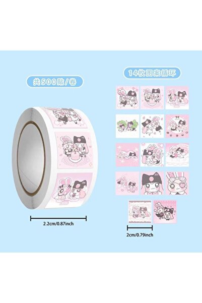 Choice 1PC sticker roll Ins New Bibifufu Roll Stickers Korean Cute Cute Rabbi...