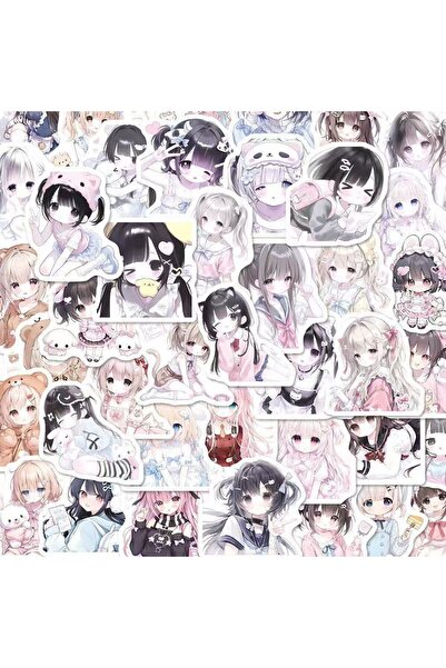 Choice 72PC Mix 72 Cute Anime Japanese Avatar Stickers Two-dimensional Girl C...
