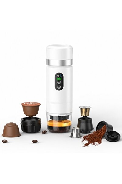 ASTONIX Aparat de cafea portabil 3-în-1, 90 ° Încălzire, Capsule Nespresso & ...