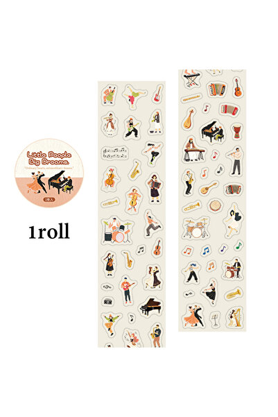 choice2 S31703-4 Mr. Paper 200cm/Roll PET Die Cut Washi Tape Mini Salt Style ...