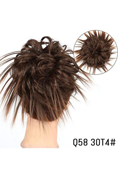 Estelle Messy Cocktail Bun hair bun hair bang hair extension elastic hair ban...