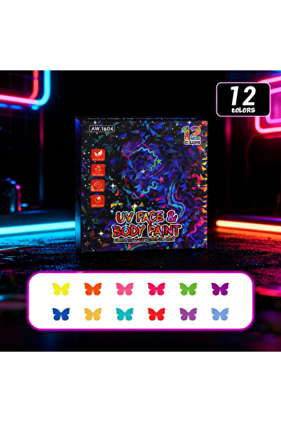 Choice1 12 Colors Glow in the Dark Face & Body Paint Marker UV Neon Temporary...