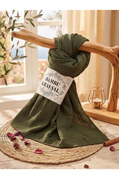 İSTDONATELLA Bamboo Kraş Shawl Model - No Ironing Required