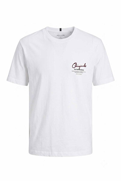 Jack & Jones تي شيرت JORRIVIERA SCRIPT SS برقبة دائرية