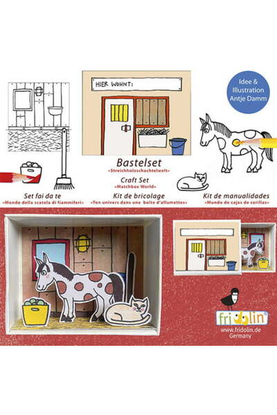 Fridolin Matchbox Craft Set Stable 11117