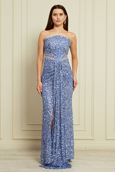 MİVORA MODA Luna Payetli Maxi Elbise