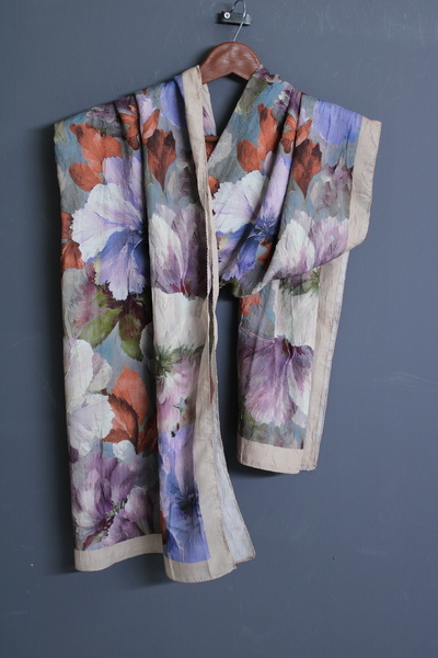 OttomanSilk Aquarelle Patterned Kraş Shawl