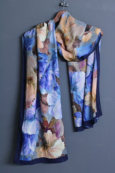 OttomanSilk Aquarelle Patterned Kraş Shawl
