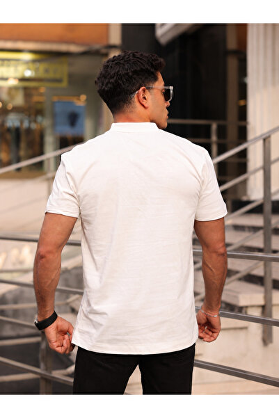 BAS Erkek Yarım Oversize %100 Pamuk Bisiklet Yaka Basic Tişört