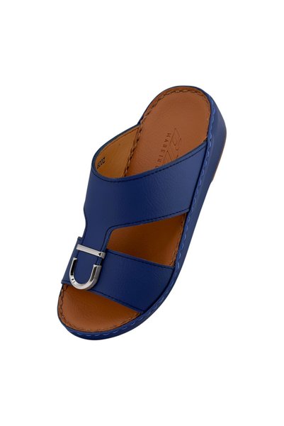 Cirino ( NB-2029 ) Handmade Arabic Boy's Slippers | Arabic Sandals For Boys & Kids | Full Leather